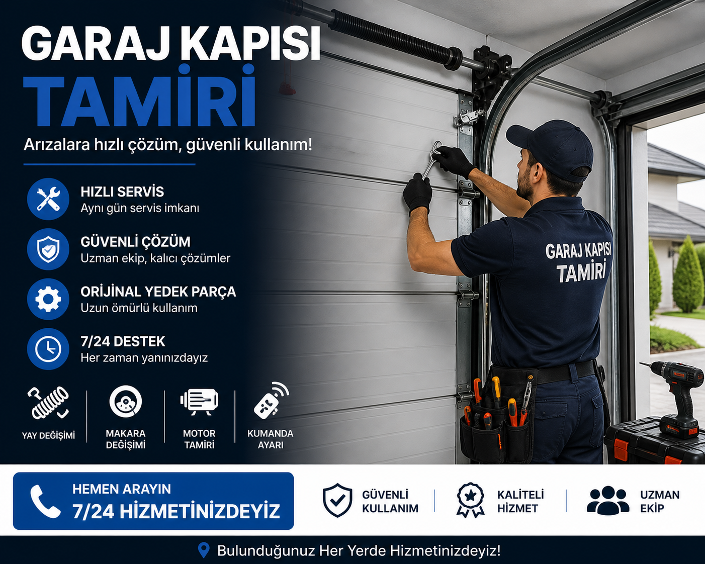 Garaj kapisi tamiri